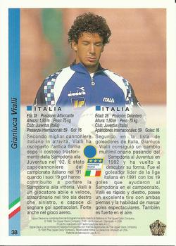 1993 Upper Deck World Cup Preview (Spanish/Italian) #38 Gianluca Vialli Back