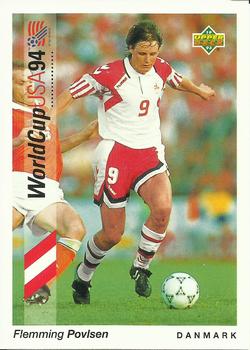 1993 Upper Deck World Cup Preview (Spanish/Italian) #54 Flemming Povlsen Front