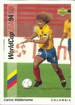 1993 Upper Deck World Cup Preview (Spanish/Italian) #57 Carlos Valderrama Front