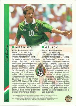 1993 Upper Deck World Cup Preview (Spanish/Italian) #58 Luis Garcia Back