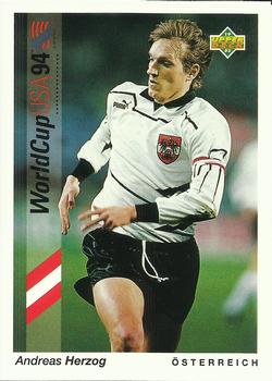 1993 Upper Deck World Cup Preview (Spanish/Italian) #80 Andreas Herzog Front