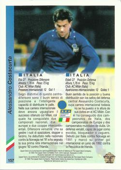 1993 Upper Deck World Cup Preview (Spanish/Italian) #157 Alessandro Costacurta Back