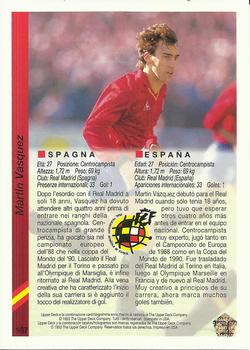 1993 Upper Deck World Cup Preview (Spanish/Italian) #167 Martin Vazquez Back