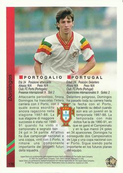 1993 Upper Deck World Cup Preview (Spanish/Italian) #176 Domingos Back