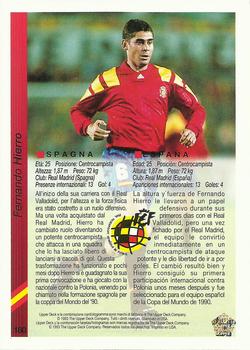 1993 Upper Deck World Cup Preview (Spanish/Italian) #180 Fernando Hierro Back