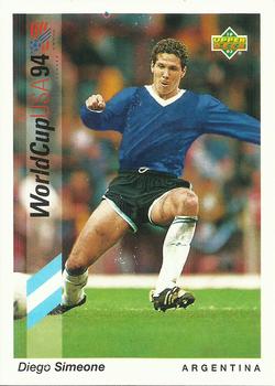 1993 Upper Deck World Cup Preview (Spanish/Italian) #191 Diego Simeone Front