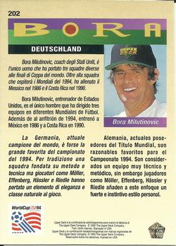 1993 Upper Deck World Cup Preview (Spanish/Italian) #202 Deutschland Back