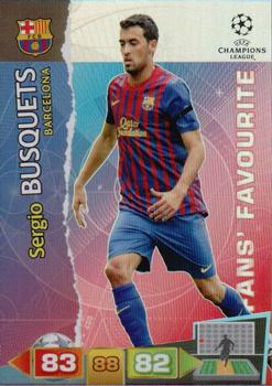 2011-12 Panini Adrenalyn XL UEFA Champions League - Fans' Favourites #NNO Sergio Busquets Front