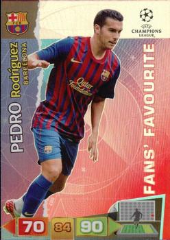 2011-12 Panini Adrenalyn XL UEFA Champions League - Fans' Favourites #NNO Pedro Rodriguez Front