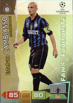 2011-12 Panini Adrenalyn XL UEFA Champions League - Fans' Favourites #NNO Esteban Cambiasso Front