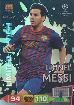 2011-12 Panini Adrenalyn XL UEFA Champions League - Limited Editions #NNO Lionel Messi Front