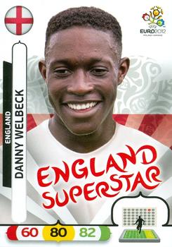 2012 Panini Adrenalyn XL Euro - UK Edition Variations #NNO Danny Welbeck Front