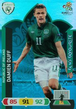 2012 Panini Adrenalyn XL Euro - Fans' Favourites #NNO Damien Duff Front