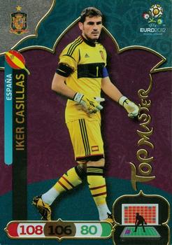 2012 Panini Adrenalyn XL Euro - Top Masters #NNO Iker Casillas Front