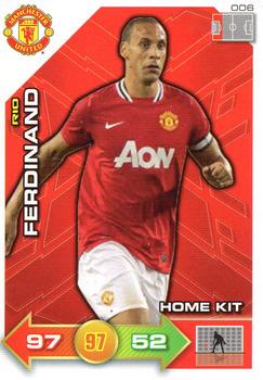 2011-12 Panini Adrenalyn XL Manchester United #6 Rio Ferdinand Front