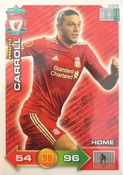 2011-12 Panini Adrenalyn XL Liverpool #25 Andy Carroll Front