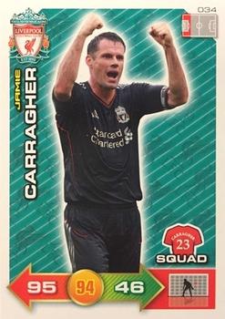 2011-12 Panini Adrenalyn XL Liverpool #34 Jamie Carragher Front