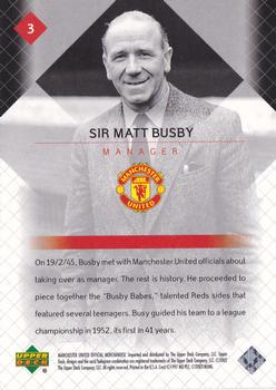 2002 Upper Deck Manchester United - Red #3 Sir Matt Busby Back