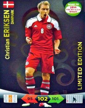 2013 Panini Adrenalyn XL Road to 2014 FIFA World Cup Brazil - Limited Editions #NNO Christian Eriksen Front
