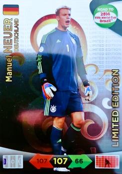 2013 Panini Adrenalyn XL Road to 2014 FIFA World Cup Brazil - Limited Editions #NNO Manuel Neuer Front