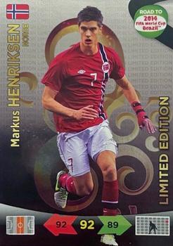 2013 Panini Adrenalyn XL Road to 2014 FIFA World Cup Brazil - Limited Editions #NNO Markus Henriksen Front