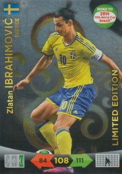 2013 Panini Adrenalyn XL Road to 2014 FIFA World Cup Brazil - Limited Editions #NNO Zlatan Ibrahimovic Front