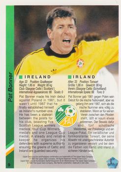 1993 Upper Deck World Cup Preview (English/German) #9 Pat Bonner Back