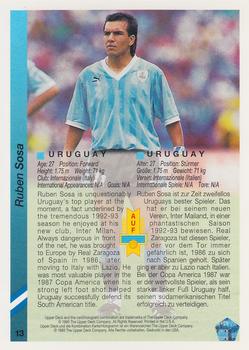 1993 Upper Deck World Cup Preview (English/German) #13 Ruben Sosa Back