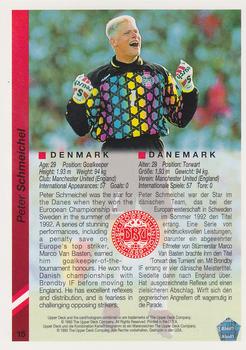 1993 Upper Deck World Cup Preview (English/German) #15 Peter Schmeichel Back