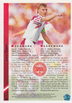 1993 Upper Deck World Cup Preview (English/German) #20 Lars Olsen Back