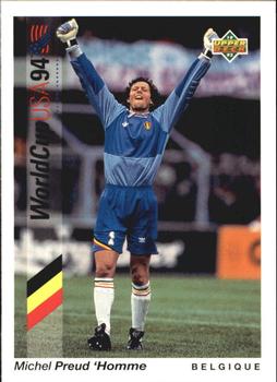 1993 Upper Deck World Cup Preview (English/German) #23 Michel Preud'Homme Front