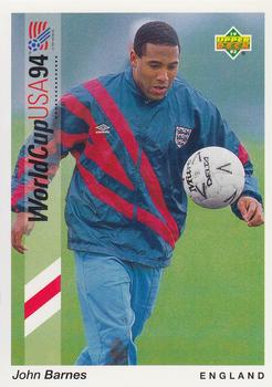 1993 Upper Deck World Cup Preview (English/German) #28 John Barnes Front