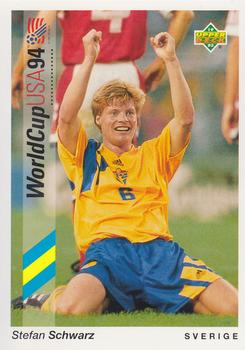 1993 Upper Deck World Cup Preview (English/German) #34 Stefan Schwarz Front