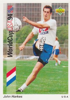 1993 Upper Deck World Cup Preview (English/German) #46 John Harkes Front