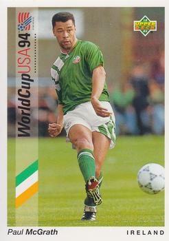 1993 Upper Deck World Cup Preview (English/German) #53 Paul McGrath Front