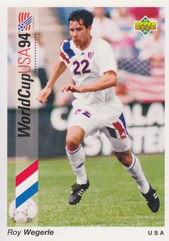 1993 Upper Deck World Cup Preview (English/German) #55 Roy Wegerle Front