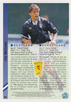 1993 Upper Deck World Cup Preview (English/German) #59 Ally McCoist Back