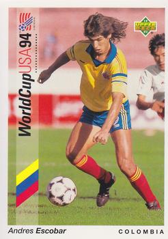 1993 Upper Deck World Cup Preview (English/German) #61 Andres Escobar Front