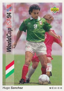 1993 Upper Deck World Cup Preview (English/German) #64 Hugo Sanchez Front
