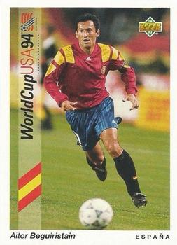 1993 Upper Deck World Cup Preview (English/German) #71 Aitor Beguiristain Front