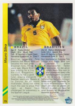1993 Upper Deck World Cup Preview (English/German) #73 Mauro Silva Back