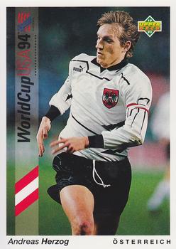 1993 Upper Deck World Cup Preview (English/German) #80 Andreas Herzog Front