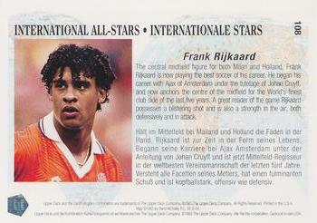 1993 Upper Deck World Cup Preview (English/German) #108 Frank Rijkaard Back