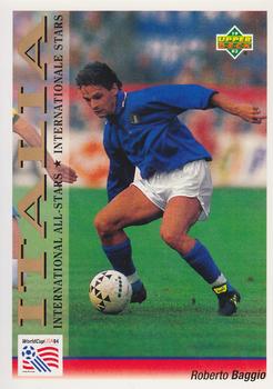 1993 Upper Deck World Cup Preview (English/German) #110 Roberto Baggio Front