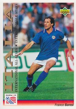 1993 Upper Deck World Cup Preview English/German #115 Franco Baresi Front