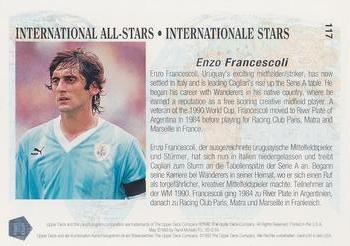 1993 Upper Deck World Cup Preview (English/German) #117 Enzo Francescoli Back