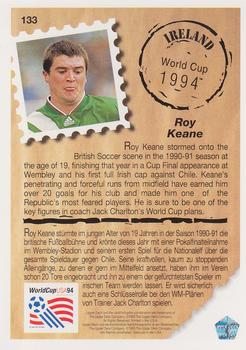 1993 Upper Deck World Cup Preview (English/German) #133 Roy Keane Back