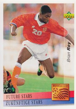1993 Upper Deck World Cup Preview (English/German) #136 Brian Roy Front