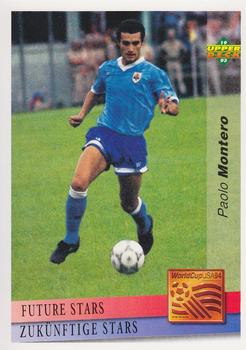 1993 Upper Deck World Cup Preview (English/German) #140 Paolo Montero Front