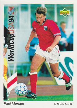 1993 Upper Deck World Cup Preview (English/German) #156 Paul Merson Front